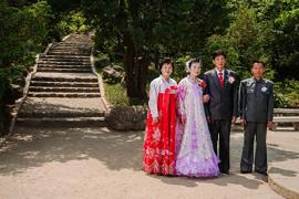 #94. KIM YONG IL, Groom, 30 + RI HYON A, Bride, 26, Tonghungsan Park, Hamhung