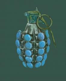 卡妲•勒圭迪，手榴彈（藍色）